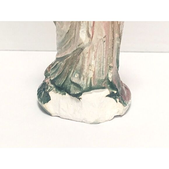 Lot of 2 Vintage Nativity Figurines 4" Scale Chalkware Mary & Wise Man MCM - Picture 4 of 16